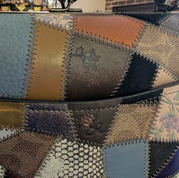 Coach Kisslock closure, frame, handbag, patchwork - Picture 4 of 9